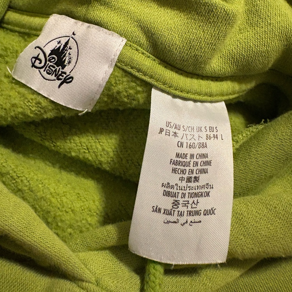 Disney Kermit the‎ Frog Hoodie Green Muppets Graphic Sweatshirt Size S - Picture 3 of 6